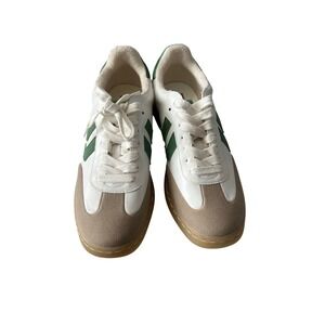MIA Girl Daynah White Green Tan Retro Fashion Sneakers Womens 7.5 GS1498809MG